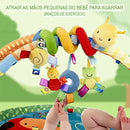 Chocalho Centopeia Espiral Móbile Para Berço Carrinho E Bebê Conforto