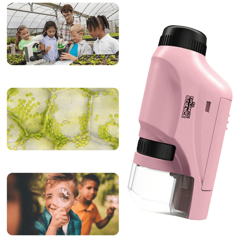 Mini Microscópio Portátil MUNDO CIÊNCIA