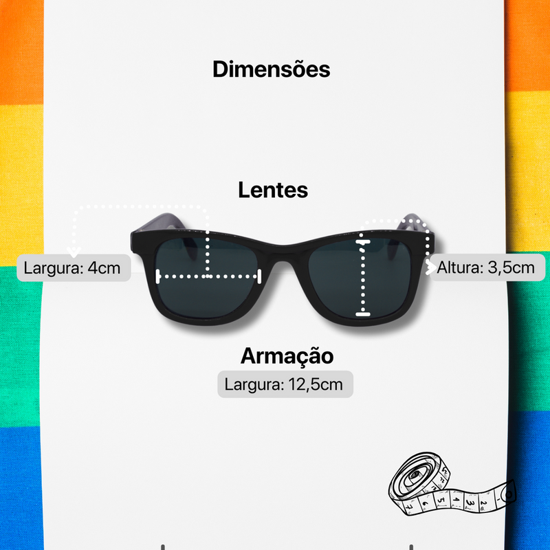 Óculos Escuro MADU Infantil Wf Classico